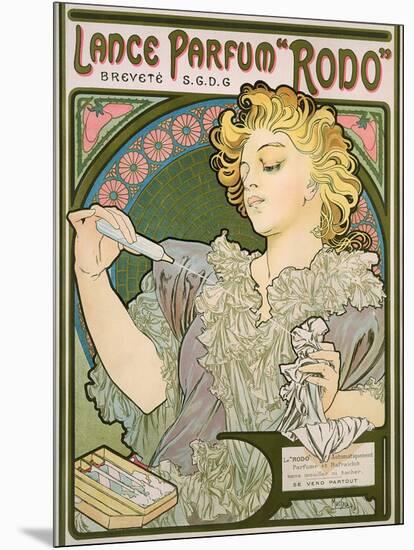 Poster Advertising Lance Parfum 'Rodo', 1896-Alphonse Mucha-Mounted Giclee Print