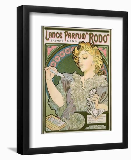 Poster Advertising Lance Parfum 'Rodo', 1896-Alphonse Mucha-Framed Premium Giclee Print