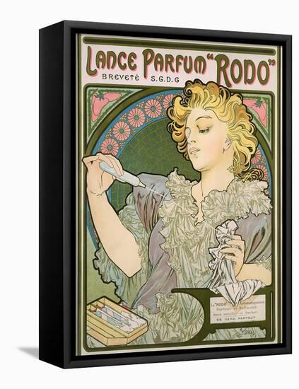Poster Advertising Lance Parfum 'Rodo', 1896-Alphonse Mucha-Framed Stretched Canvas