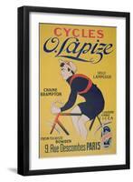 Poster Advertising 'Lapize' Cycles-null-Framed Giclee Print