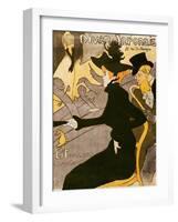 Poster Advertising "Le Divan Japonais", 1892-Henri de Toulouse-Lautrec-Framed Giclee Print