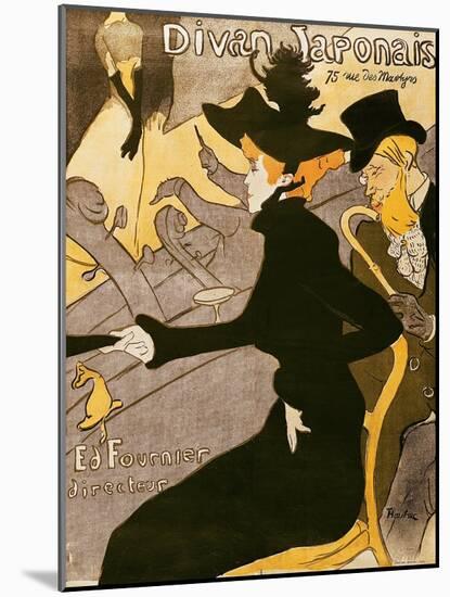 Poster Advertising "Le Divan Japonais", 1892-Henri de Toulouse-Lautrec-Mounted Giclee Print