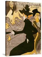 Poster Advertising "Le Divan Japonais", 1892-Henri de Toulouse-Lautrec-Stretched Canvas