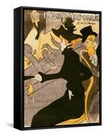 Poster Advertising "Le Divan Japonais", 1892-Henri de Toulouse-Lautrec-Framed Stretched Canvas