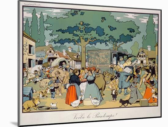 Poster Advertising 'Le Printemps' Delivery Service, 1904-Benjamin Rabier-Mounted Giclee Print
