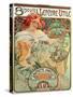 Poster Advertising 'Lefevre-Utile' Biscuits, 1896-Alphonse Mucha-Stretched Canvas