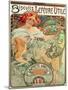 Poster Advertising 'Lefevre-Utile' Biscuits, 1896-Alphonse Mucha-Mounted Giclee Print