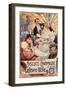 Poster Advertising 'Lefevre-Utile' Champagne Biscuits, 1896-Alphonse Mucha-Framed Premium Giclee Print