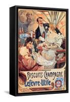 Poster Advertising 'Lefevre-Utile' Champagne Biscuits, 1896-Alphonse Mucha-Framed Stretched Canvas