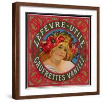 Poster Advertising 'Lefevre-Utile Gauffrettes Vanille', 1897-Alphonse Mucha-Framed Giclee Print