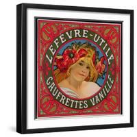 Poster Advertising 'Lefevre-Utile Gauffrettes Vanille', 1897-Alphonse Mucha-Framed Giclee Print