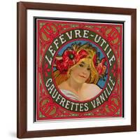 Poster Advertising 'Lefevre-Utile Gauffrettes Vanille', 1897-Alphonse Mucha-Framed Giclee Print