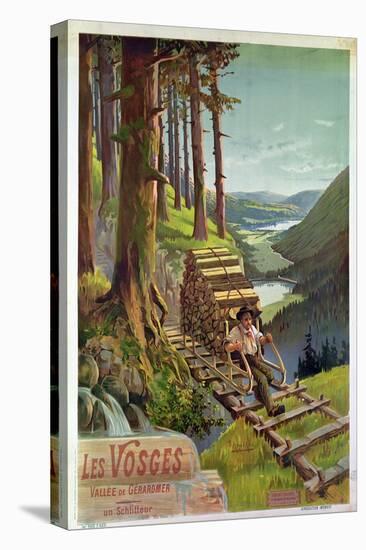 Poster Advertising Les Vosges, 1900-Hugo D' Alesi-Stretched Canvas