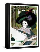 Poster Advertising 'Lithographies Originales'-Georges de Feure-Framed Stretched Canvas