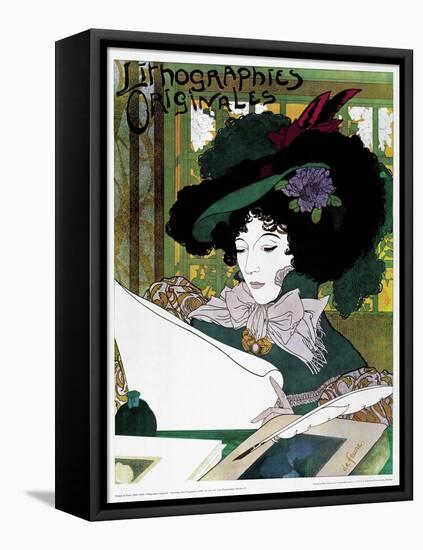 Poster Advertising 'Lithographies Originales'-Georges de Feure-Framed Stretched Canvas