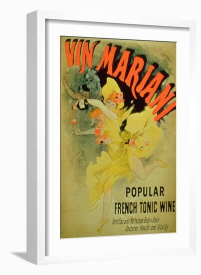 Poster Advertising "Mariani Wine, Popular French Tonic Wine"-Jules Chéret-Framed Giclee Print