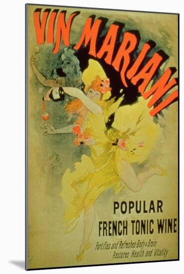 Poster Advertising "Mariani Wine, Popular French Tonic Wine"-Jules Chéret-Mounted Giclee Print