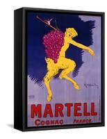 Poster Advertising Martell Cognac, C. 1920-Leonetto Cappiello-Framed Stretched Canvas