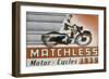 Poster Advertising Matchless Motor Bikes, 1939-null-Framed Giclee Print