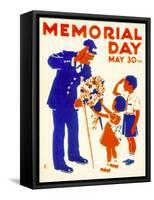 Poster Advertising Memorial Day on the 30th May, 1942-null-Framed Stretched Canvas