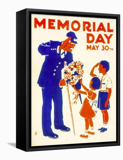 Poster Advertising Memorial Day on the 30th May, 1942-null-Framed Stretched Canvas