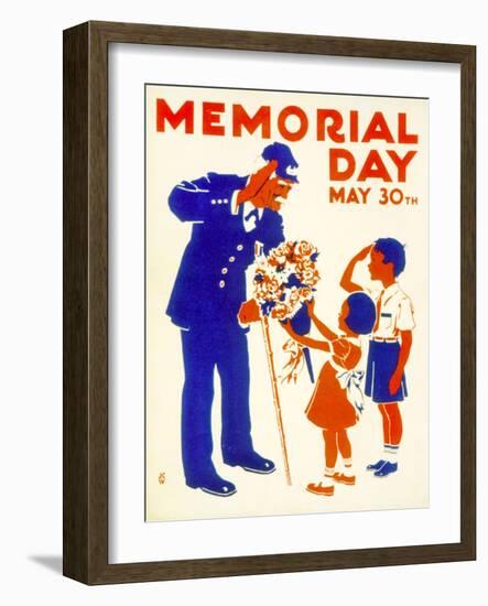 Poster Advertising Memorial Day on the 30th May, 1942-null-Framed Giclee Print