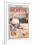 Poster Advertising Menton as a Winter Resort-V. Nozeran-Framed Giclee Print