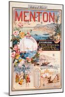 Poster Advertising Menton as a Winter Resort-V. Nozeran-Mounted Giclee Print