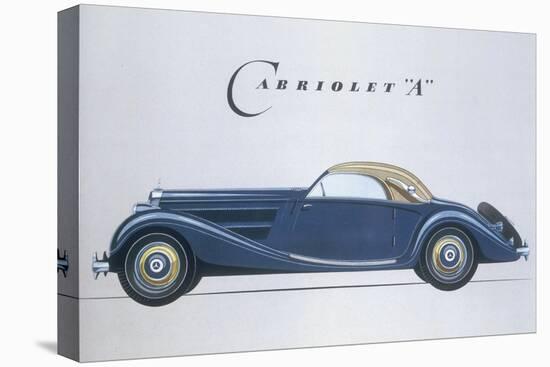 Poster Advertising Mercedes-Benz Cars, 1939-null-Stretched Canvas