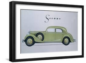 Poster Advertising Mercedes-Benz Cars, 1939-null-Framed Giclee Print