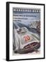 Poster Advertising Mercedes-Benz Motor Cars, 1954-null-Framed Giclee Print