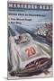 Poster Advertising Mercedes-Benz Motor Cars, 1954-null-Mounted Giclee Print