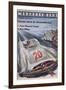 Poster Advertising Mercedes-Benz Motor Cars, 1954-null-Framed Giclee Print