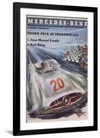 Poster Advertising Mercedes-Benz Motor Cars, 1954-null-Framed Giclee Print