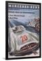 Poster Advertising Mercedes-Benz Motor Cars, 1954-null-Framed Giclee Print