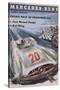 Poster Advertising Mercedes-Benz Motor Cars, 1954-null-Stretched Canvas