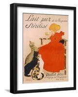 Poster advertising Milk, published by Charles Verneau, Paris, 1894-Théophile Alexandre Steinlen-Framed Giclee Print