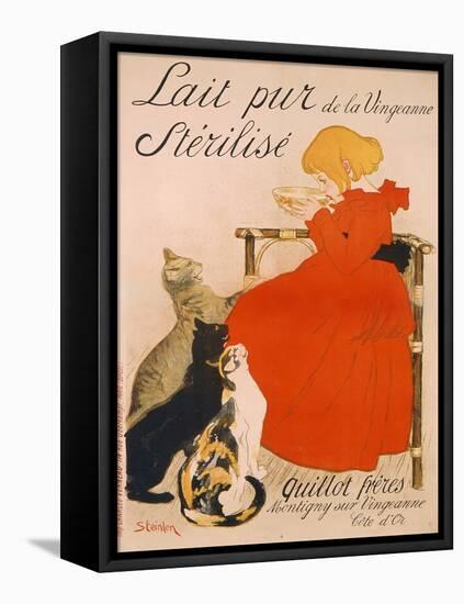 Poster advertising Milk, published by Charles Verneau, Paris, 1894-Théophile Alexandre Steinlen-Framed Stretched Canvas