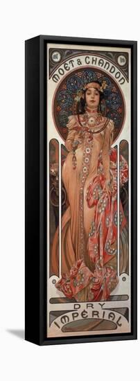 Poster Advertising 'Moet and Chandon Dry Imperial' Champagne, 1899-Alphonse Mucha-Framed Stretched Canvas