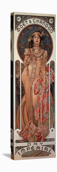 Poster Advertising 'Moet and Chandon Dry Imperial' Champagne, 1899-Alphonse Mucha-Stretched Canvas