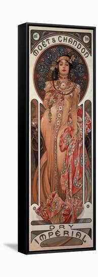 Poster Advertising 'Moet and Chandon Dry Imperial' Champagne, 1899-Alphonse Mucha-Framed Stretched Canvas