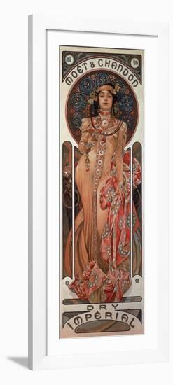 Poster Advertising 'Moet and Chandon Dry Imperial' Champagne, 1899-Alphonse Mucha-Framed Premium Giclee Print