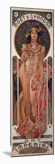 Poster Advertising 'Moet and Chandon Dry Imperial' Champagne, 1899-Alphonse Mucha-Mounted Premium Giclee Print