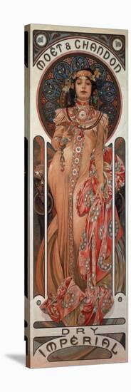 Poster Advertising 'Moet and Chandon Dry Imperial' Champagne, 1899-Alphonse Mucha-Stretched Canvas