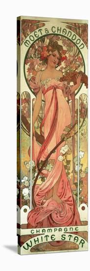 Poster Advertising 'Moet and Chandon White Star' Champagne, 1899-Alphonse Mucha-Stretched Canvas