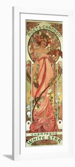 Poster Advertising 'Moet and Chandon White Star' Champagne, 1899-Alphonse Mucha-Framed Giclee Print