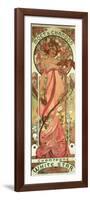 Poster Advertising 'Moet and Chandon White Star' Champagne, 1899-Alphonse Mucha-Framed Giclee Print