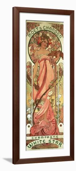 Poster Advertising 'Moet and Chandon White Star' Champagne, 1899-Alphonse Mucha-Framed Giclee Print