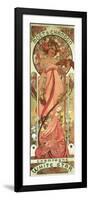 Poster Advertising 'Moet and Chandon White Star' Champagne, 1899-Alphonse Mucha-Framed Giclee Print