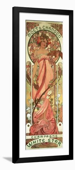 Poster Advertising 'Moet and Chandon White Star' Champagne, 1899-Alphonse Mucha-Framed Giclee Print